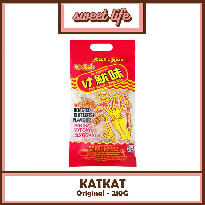 

Sotong KAT-KAT Goodfood Roasted Cuttlefish Fish Snack 210g/Snek Ikan Sotong Panggang