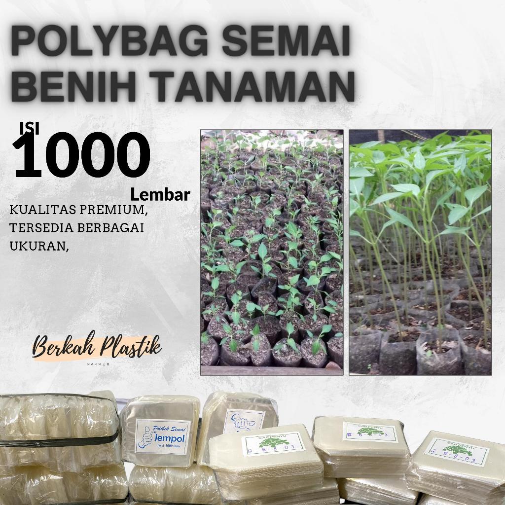 POLYBAG SEMAI BENIH TANAMAN SAYUR CABAI ISI 1000 LEMBAR