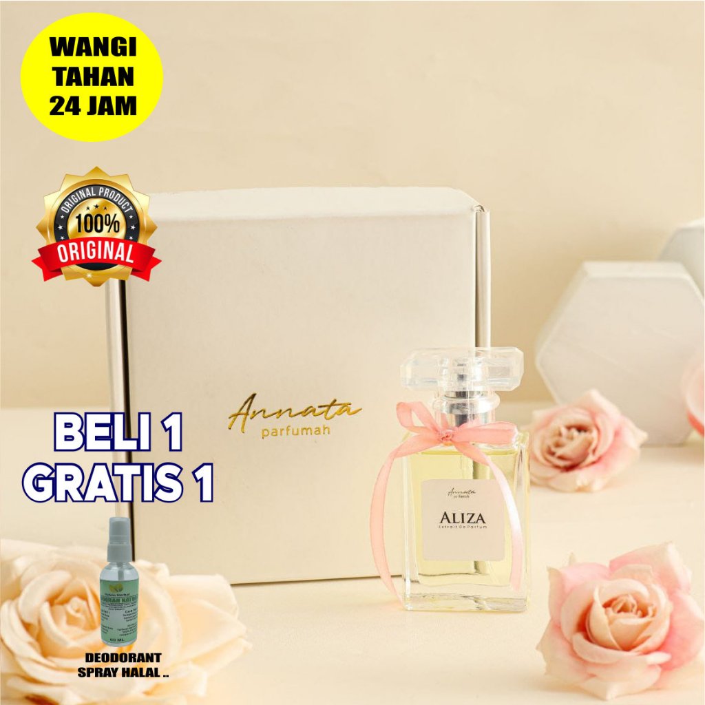 Parfume Wangi Tahan Lama Annata Parfumah Fresh Soft Parfum Wanita Pria Original Sweet Aliza Azahra A