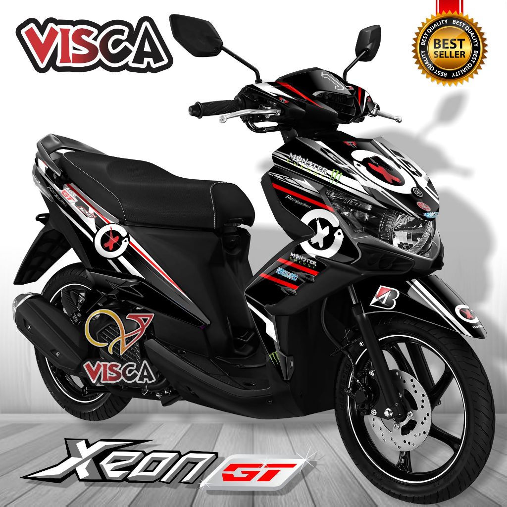 Decal Xeon GT 125 Full Body Stiker Xeon GT 125 Full Body Striping Xeon GT 125 Full Body Decal Hologr