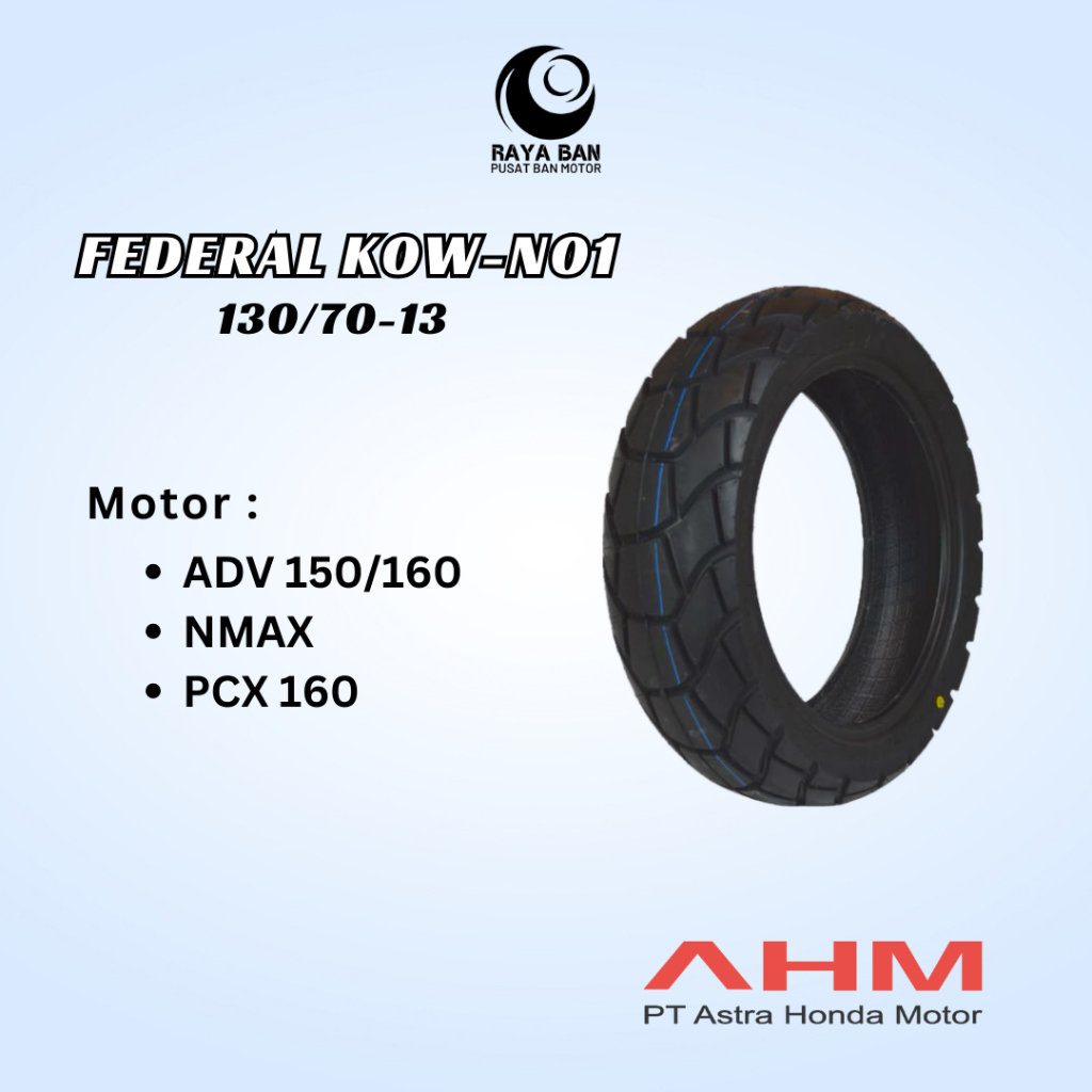 Ban Motor Honda Federal K0W-N01 ADV 150/160 130/70-13 TL 42711K0WN01