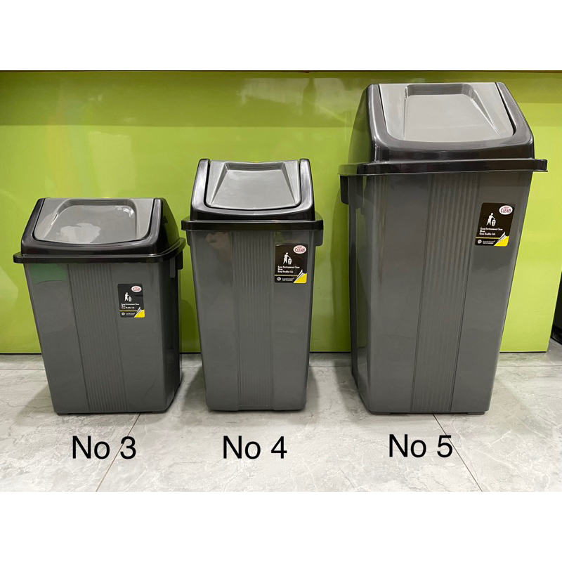 TEMPAT SAMPAH TUTUP GOYANG PLASTIK GM / TONG SAMPAH PLASTIK