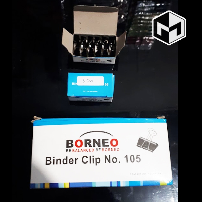 

(COD) PENJEPIT KERTAS / BINDER CLIP BORNEO NO.105