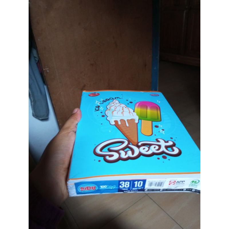 

Buku tulis Sidu 38 lembar isi 10 pcs