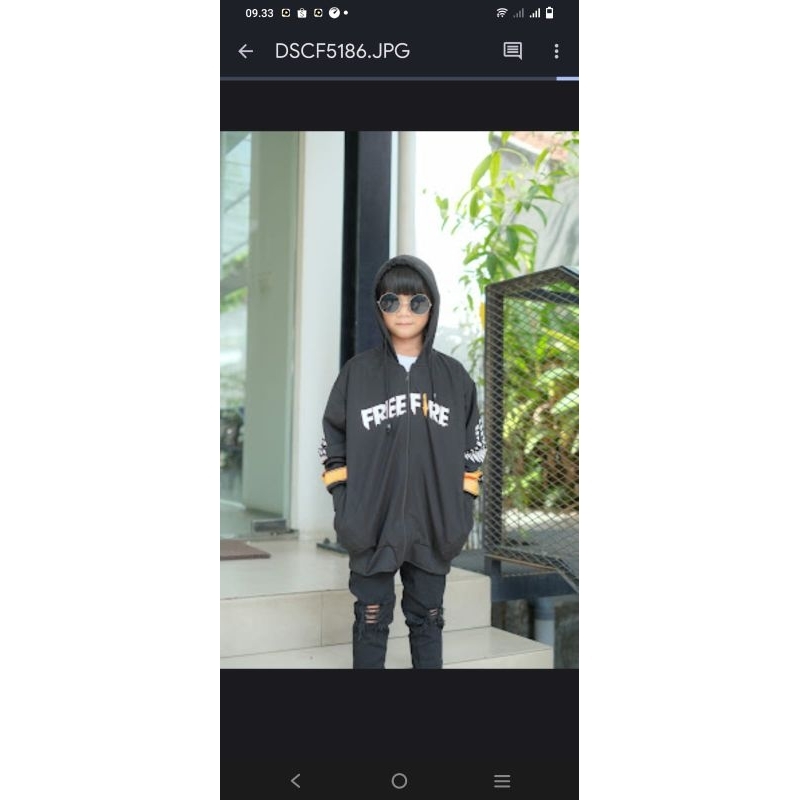 jaket gaming ff angel kuning