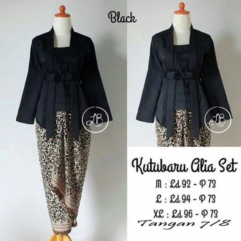 setelan kebaya kutu baru pita balotelli kebaya kartini set kebaya kutubaru serian warna gold hitam p