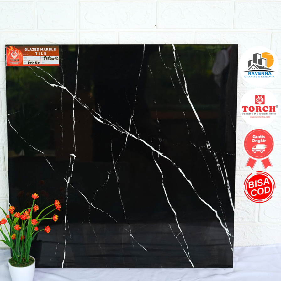 Granit Lantai Torch 60x60 Glossy D6004 Free Ongkir