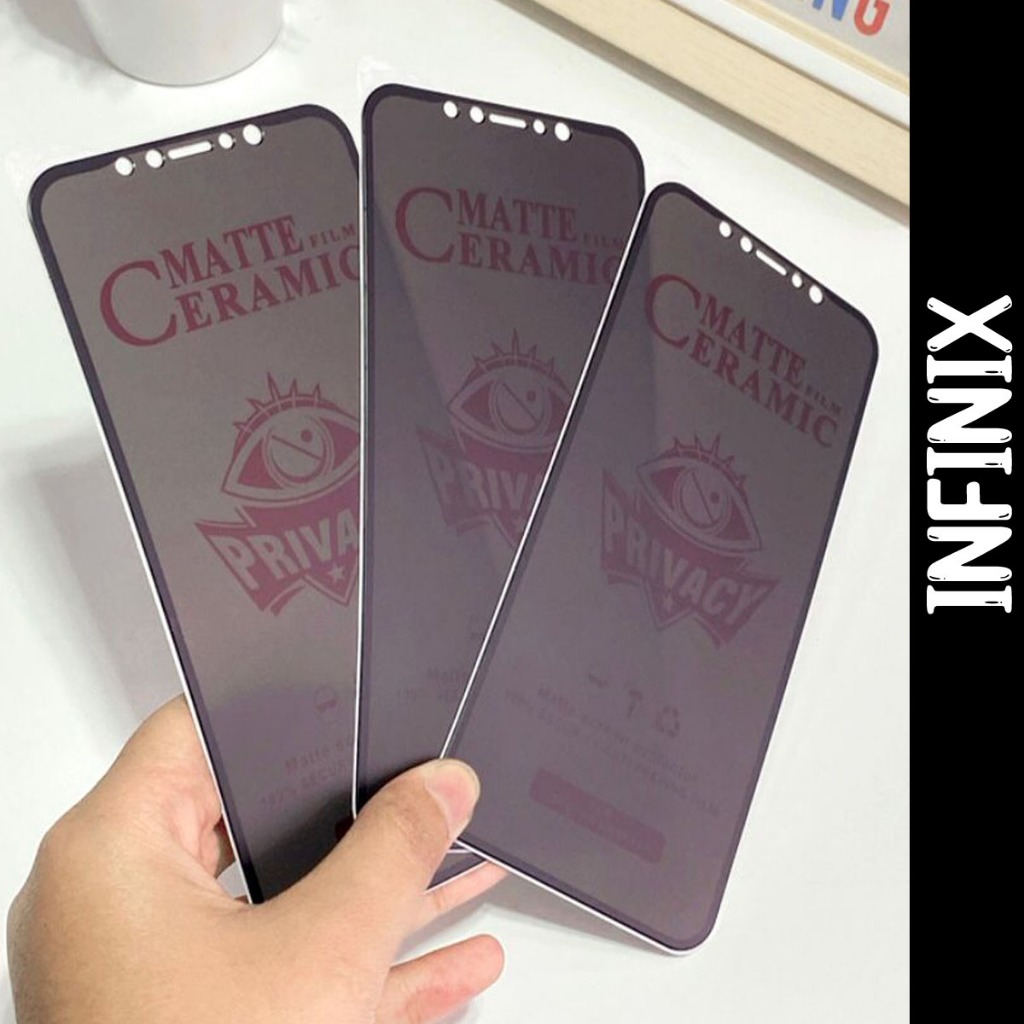 Anti gores SPY Pelindung Layar Privasi HP INFINIX