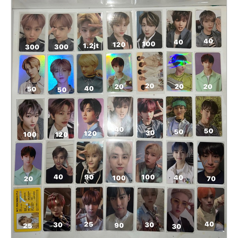 JISUNG JENO JAEMIN MARK RENJUN WINWIN TEN DOYOUNG CHENLE YUTA SHOTARO PC JD CARD JEWEL ALBUM KIHNO I