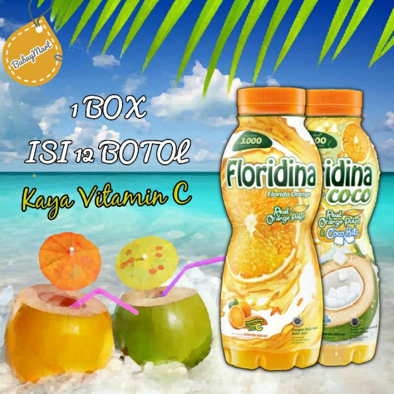 

FLORIDINA MINUMAN RASA JERUK 350ML