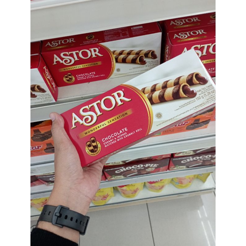 

Astor 150gram wafer coklat astor original