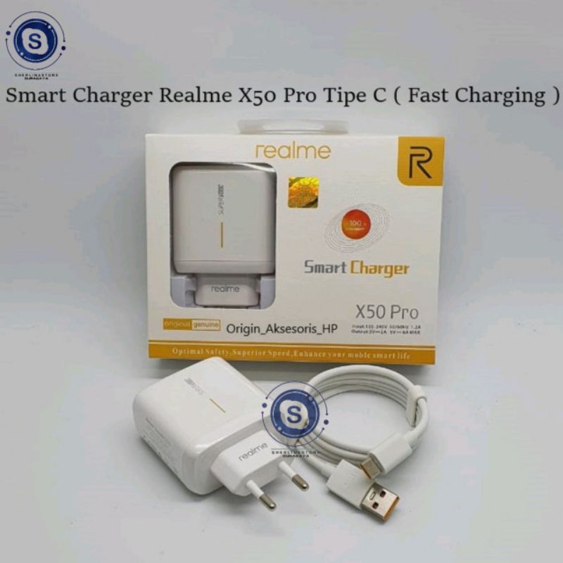 Charger Realme Smart X50 Pro Type C Type Micro Fast Charging Casan Hp Realme Charger Kabel
