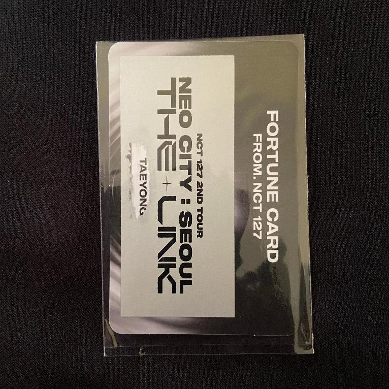 TAEYONG FORTUNE CARD NCT 127 NEO CITY THE LINK