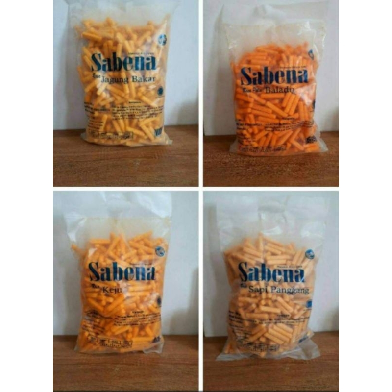 

STIK SABENA 360GRAM/ STIK SABENA JUMBO RASA BALADO. KEJU. SAPI PANGGANG. JAGUNG BAKAR