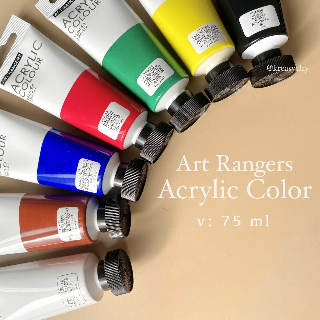 

75ml Cat Akrilik Art Rangers - Cat Lukis - Acrylic Color - Cat Warna Satuan - Cat Lukis Bold - Bahan dan Alat Melukis