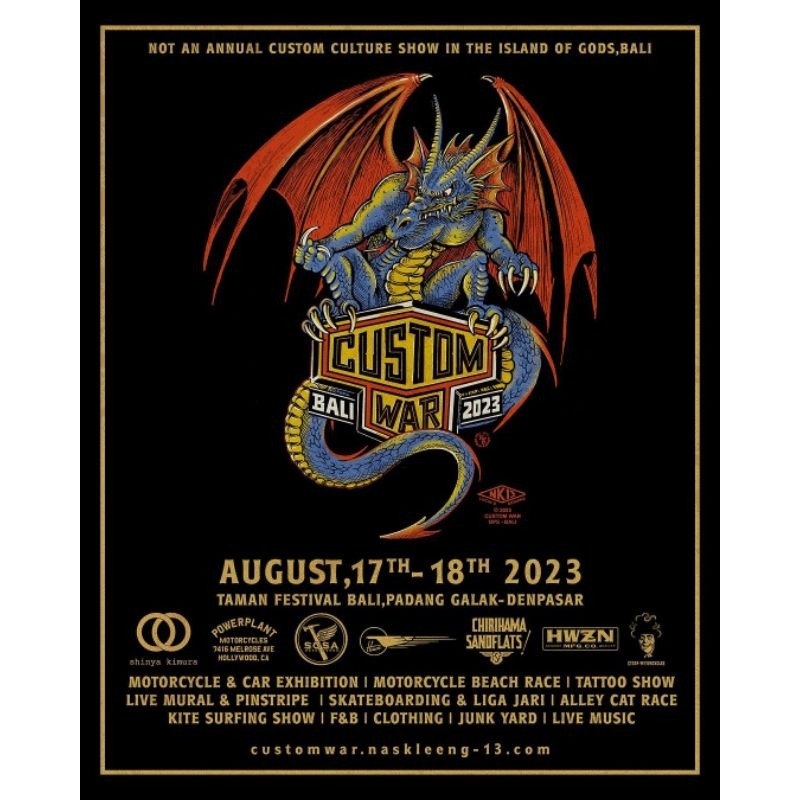 POSTER - CUSTOM WAR 2023 - ART CARTOON A3+