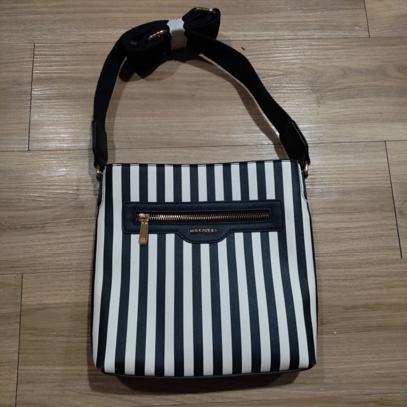 Les Catino Stripe Crossbody Bag