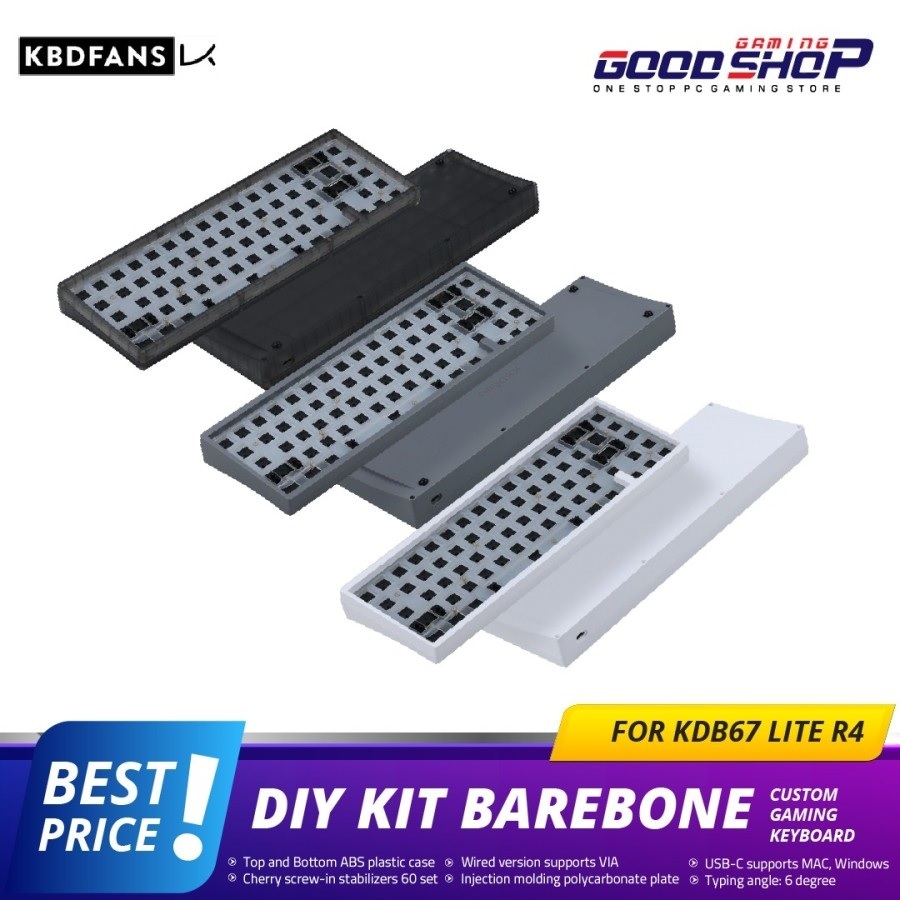KBDFANS KBD67 Lite R4 - Mechanical Keyboard DIY Kit