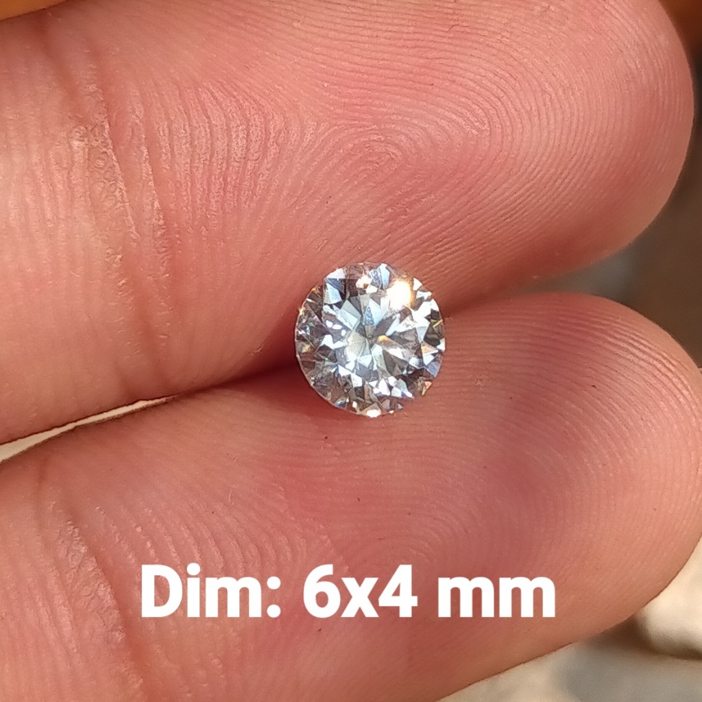 PERMATA MOISSANITE PUTIH SUPER KILAU KWALITAS TERBAIK cek batu lainnya ada ruby wulung bacan akik za