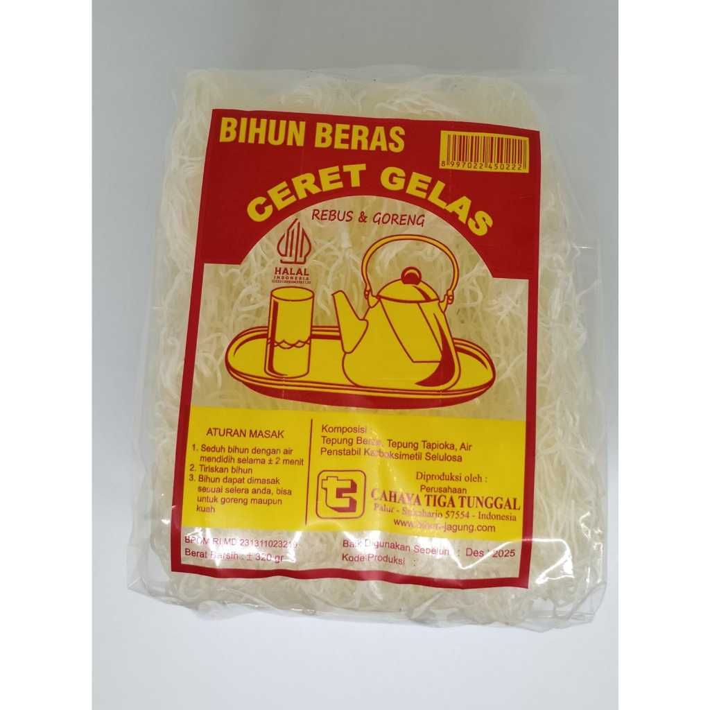 

Bihun Beras Ceret Gelas 320 Gram