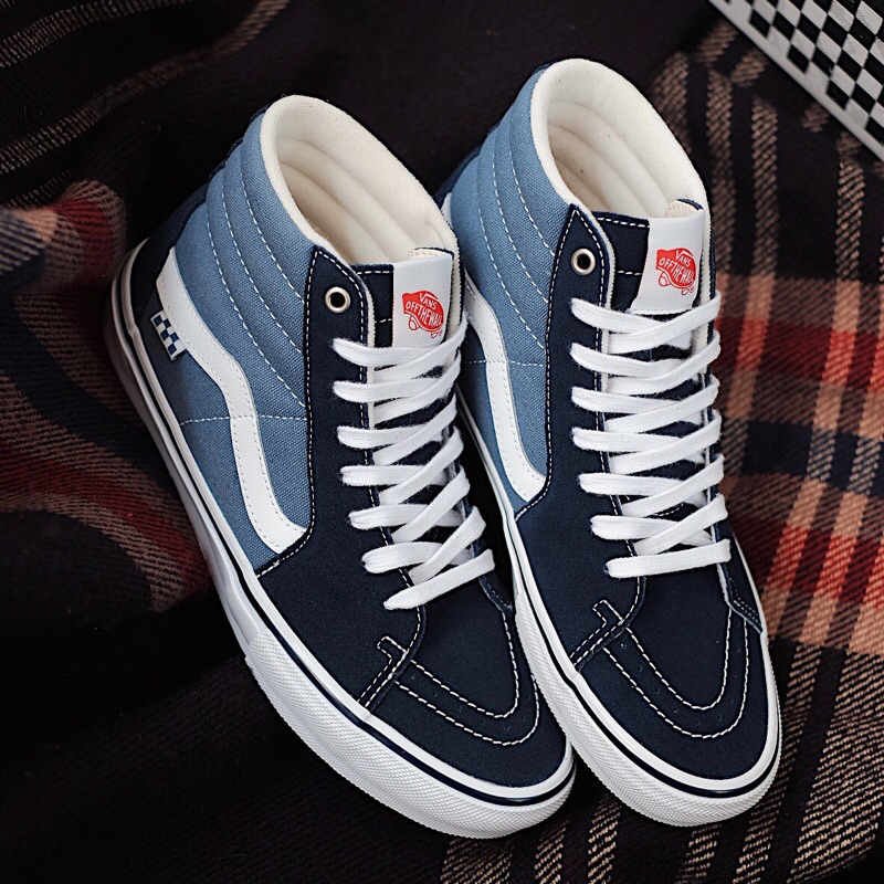 Sepatu Vans Sk8 High Pro Skate Navy 100% ORIGINAL RESMI