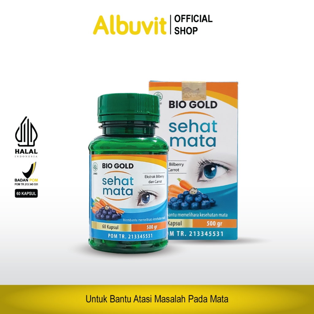Kapsul Sehat Mata Bio Gold Ekstrak Blueberry dan Wortel