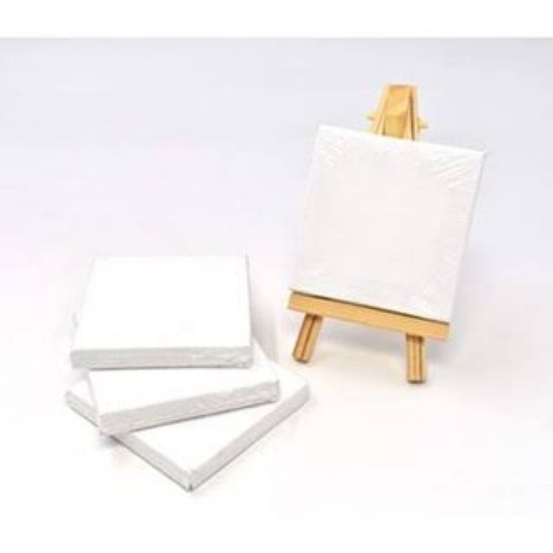 

kanvas lukis promo 20x20 paket cat dan paket easel..