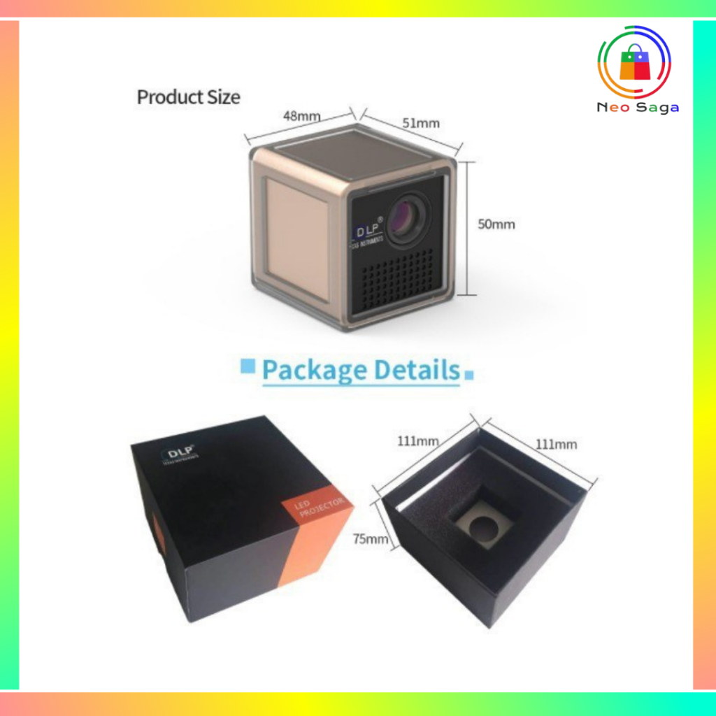 Mini Proyektor Unic P1S+ Proyektor DLP Mini Led Projector Full HD