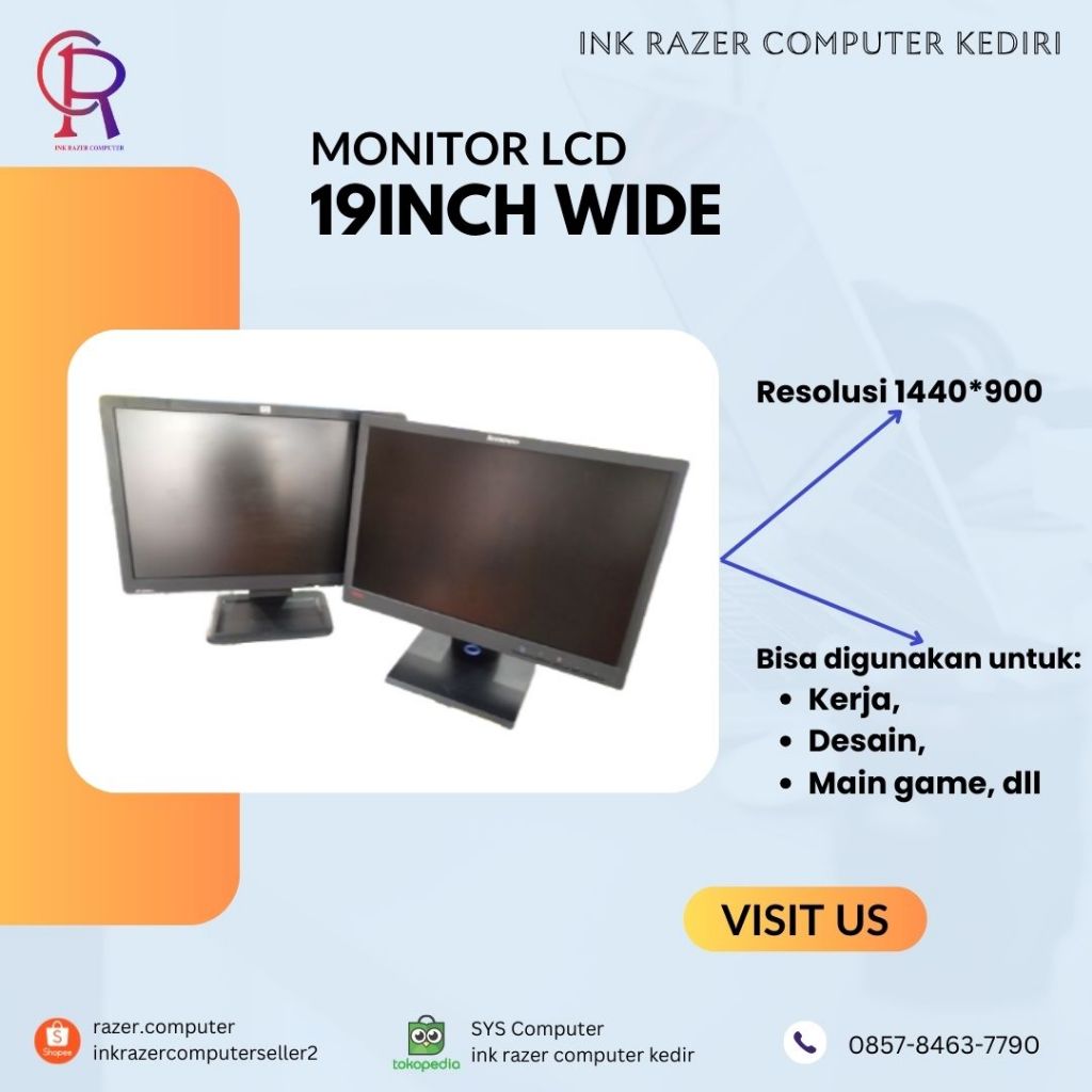 Lcd Led Monitor 19 inch wide murmer 2nd