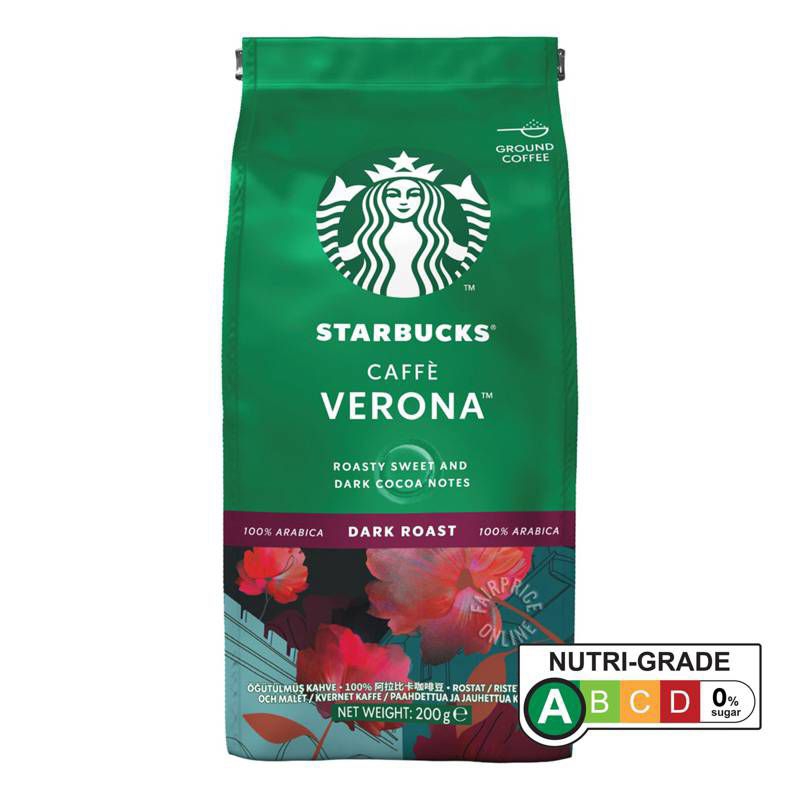 

Starbucks Roasted Ground Coffee - Caffe Verona (Dark)200g