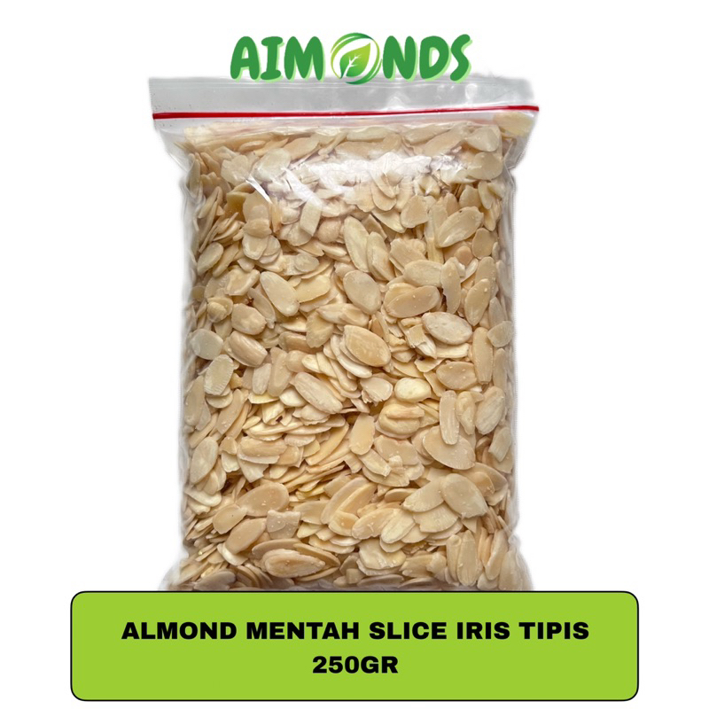 

ALMOND MENTAH SLICE IRIS TIPIS 250GR