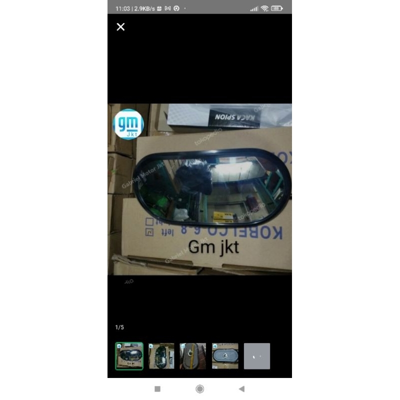 kaca spion alat berat sk 200-8 kobelco komatsu  pcs