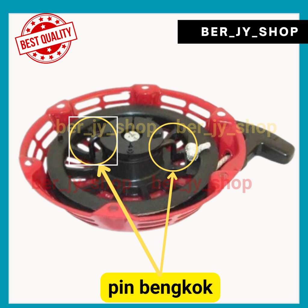 Recoil Stater HONDA PIN BENGKOK Recoil Starter Kap Stater Tarikan Engkol Mesin GX160 GX200 GX220 GX 
