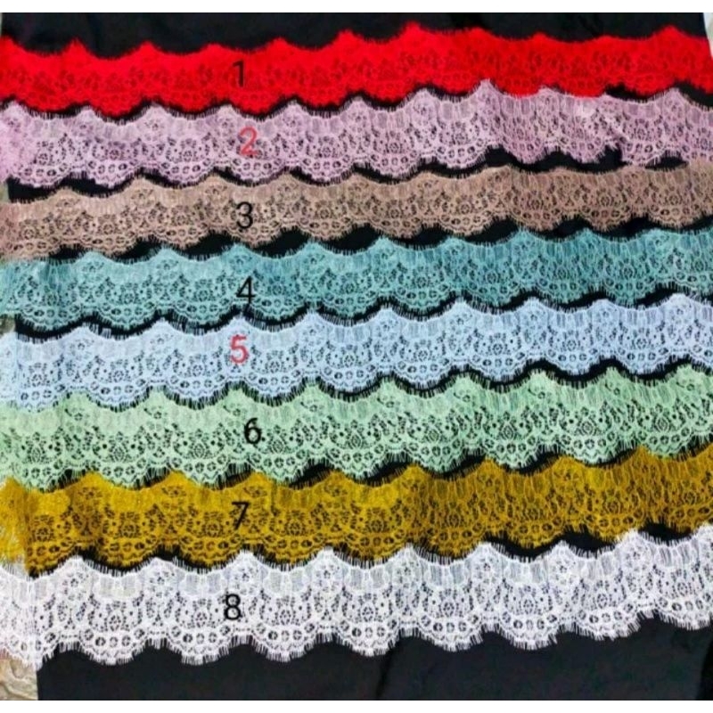 KAIN RENDA // Brokat renda // kain renda potongan