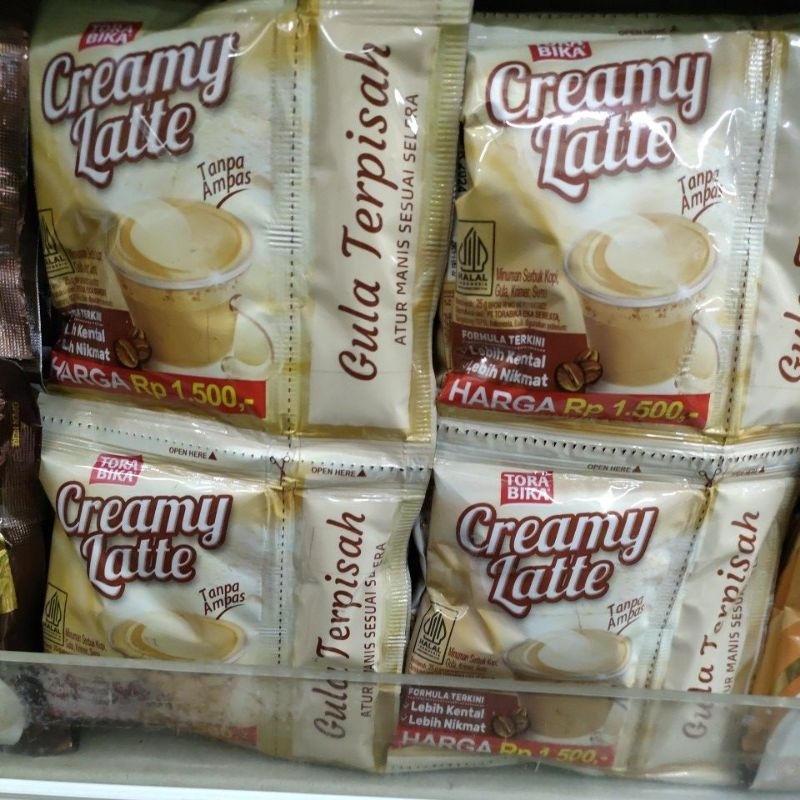 

TORABIKA CREAMY LATTE 1RENCENG ( ISI 10 SASCET)
