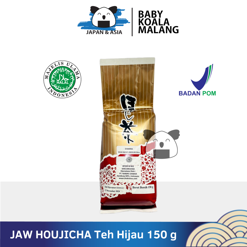 

JAW HOUJICHA Teh Hijau 150 g Halal | Japanese Roasted Green Tea