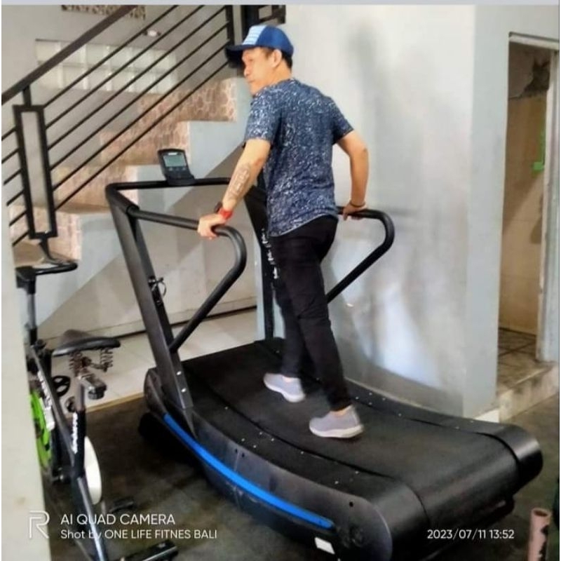 Treadmil Curved Alat Futnes Big Treadmil Curve Manual Commercial Gym Or Home