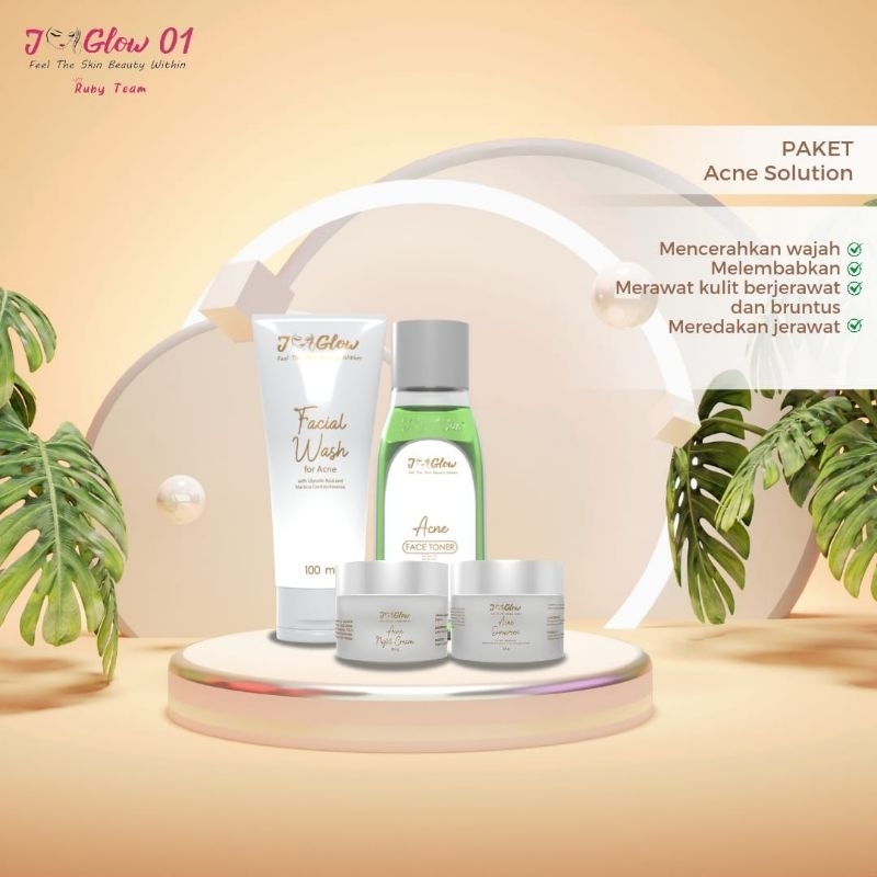 jglow Skincare BPOM Paket Acne Solutions aman dan Halal