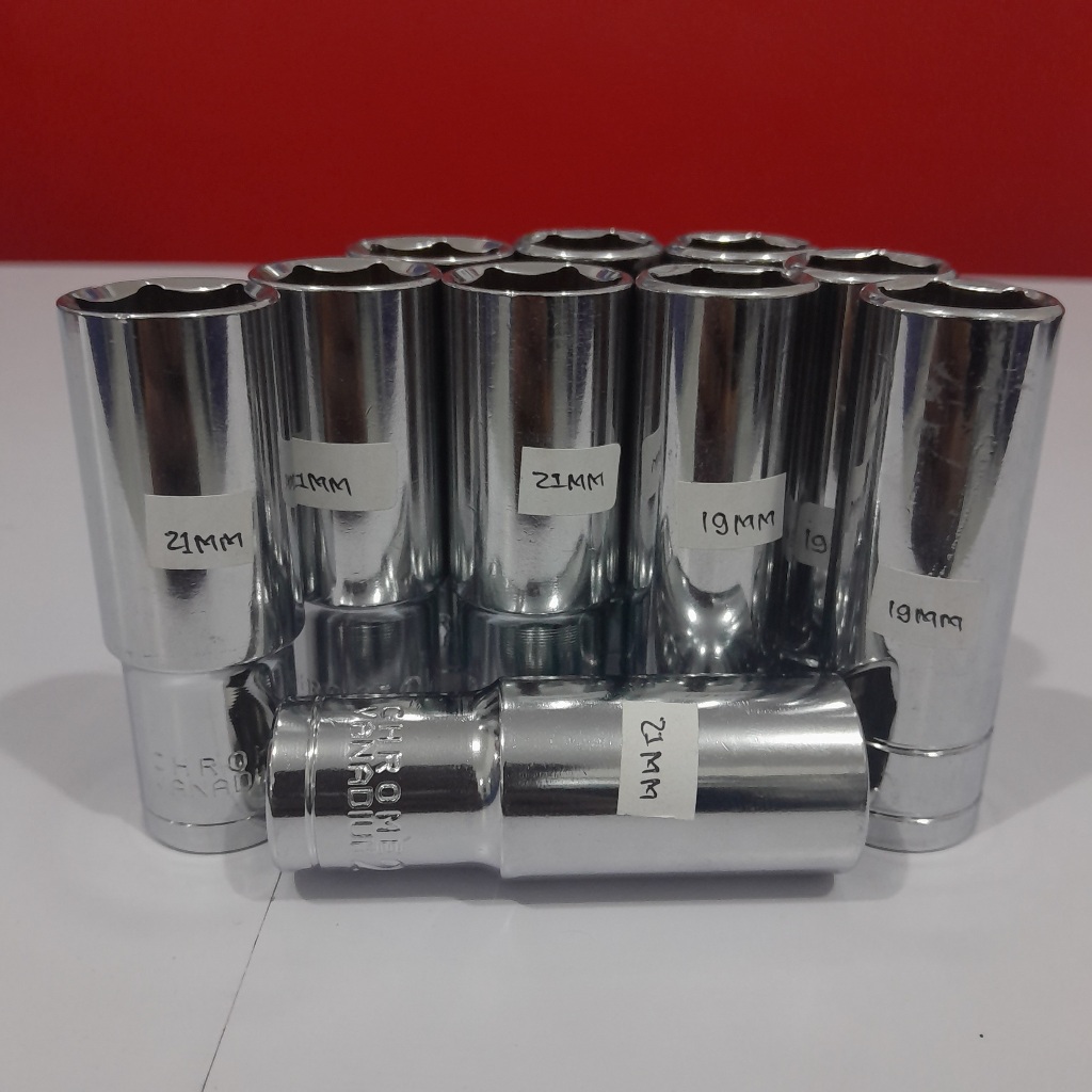 Mata kunci sock shock 19 21 mm kunci roda 19/21 mata sok chrome vanadium kunci sok eceran 19/21