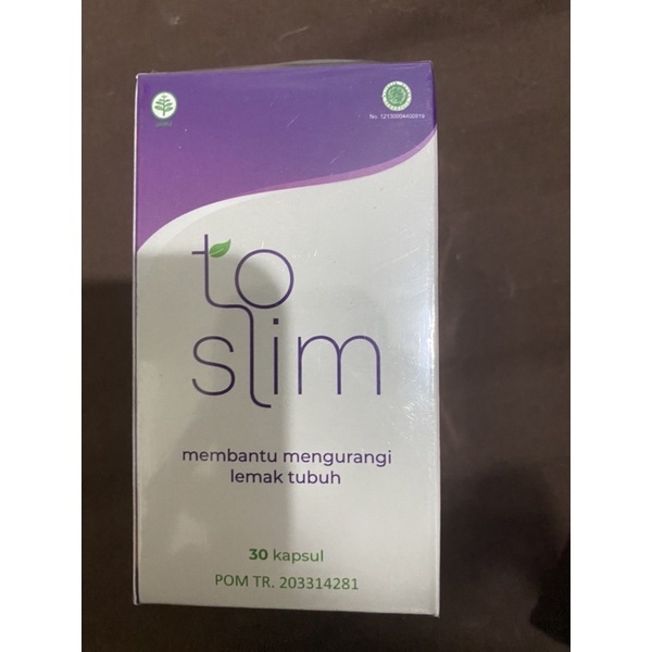 𝐆𝐑𝐀𝐓𝐈𝐒𝐎𝐍𝐆𝐊𝐈𝐑 • Pelangsing To Slim - Toslim Original Herbal Isi 30 Kapsul Bpom