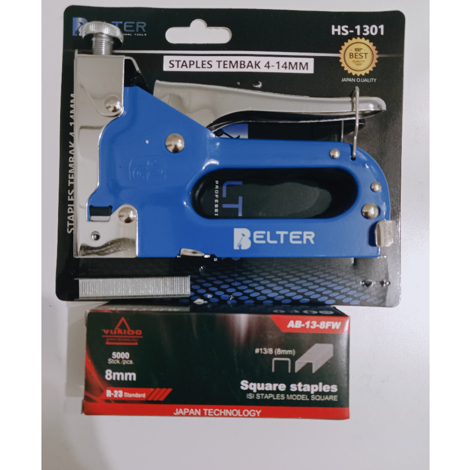 

Staples Tembak 3IN1 / R23 Paket + Isi 5000pcs Gun Tacker Stapler Staples Perekat Powerfull Termurah