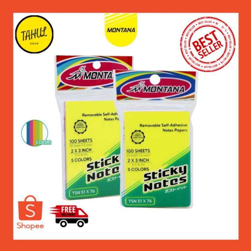 

Montana Memo Stick Sticky Note Kertas Memo / Memo Tempel Montana TSN 51 X 76