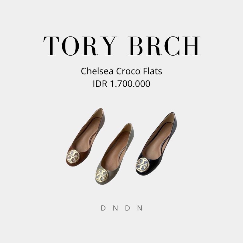 Tory Burch Chelsea Croco Flats