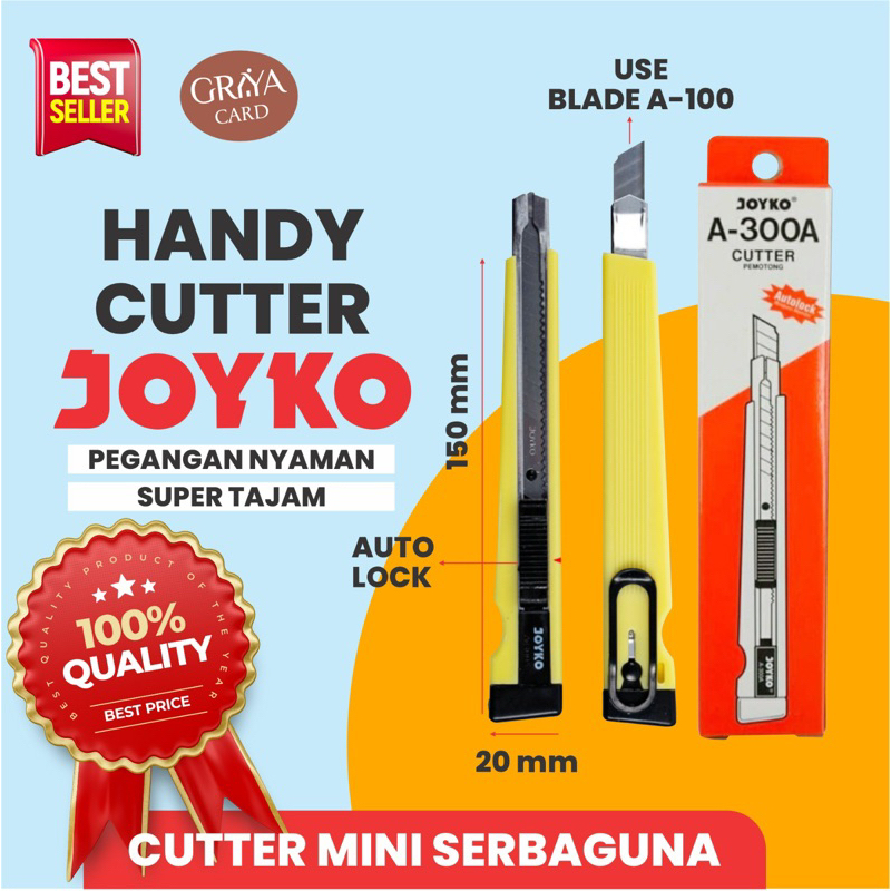 

CUTTER JOYKO | CUTTER | PEMOTONG KERTAS | PISAU CUTTER | JOYKO | CUTTER JOYKO A-300A