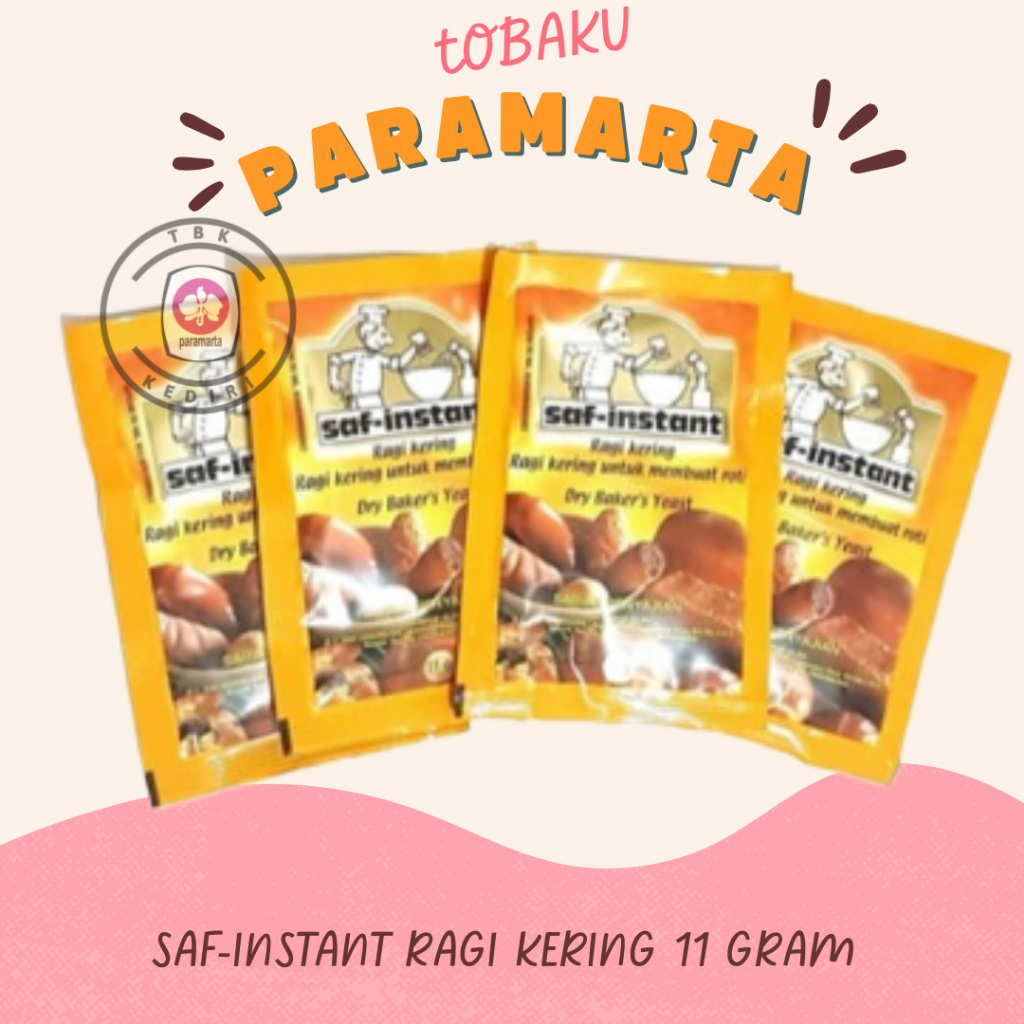 

SAF INSTANT RAGI KERING KEMASAN SACHET 11 GRAM