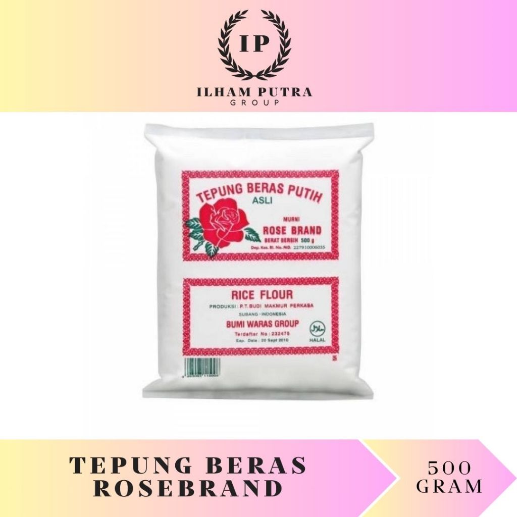

tepung beras rosebrand 500gr(1 dus isi 20pcs)