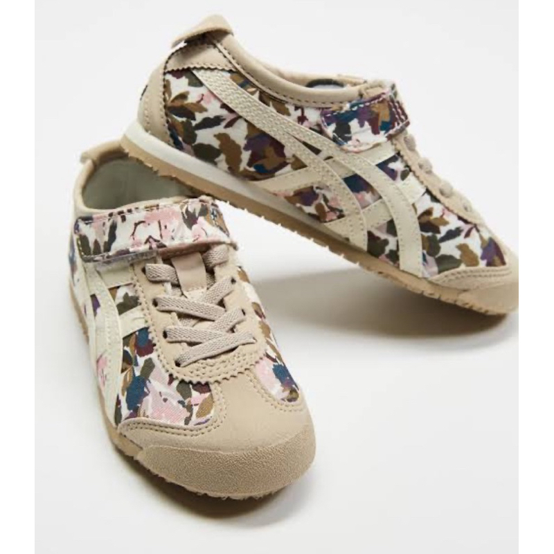 Get free gift♡ || Sneakers Onitsuka Tiger Mexico 66 Camo Flower Cream / 1182A097 / Original Authentic / Kids Shoes Anak-Anak / Babies Girls / Beige Multicolor / Sepatu Size 33.5 / Made in Indonesia / New