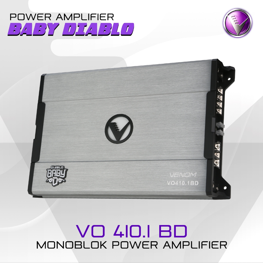 POWER MONOBLOK VENOM BABY DIABLO VO 410.1BD Audio Mobil