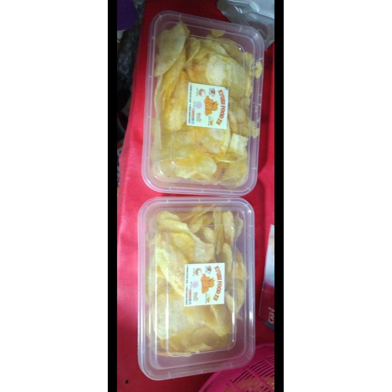 

kripik kentang ompreng ada 4 varian rasa di note, 25rb+ admin 2,5rb