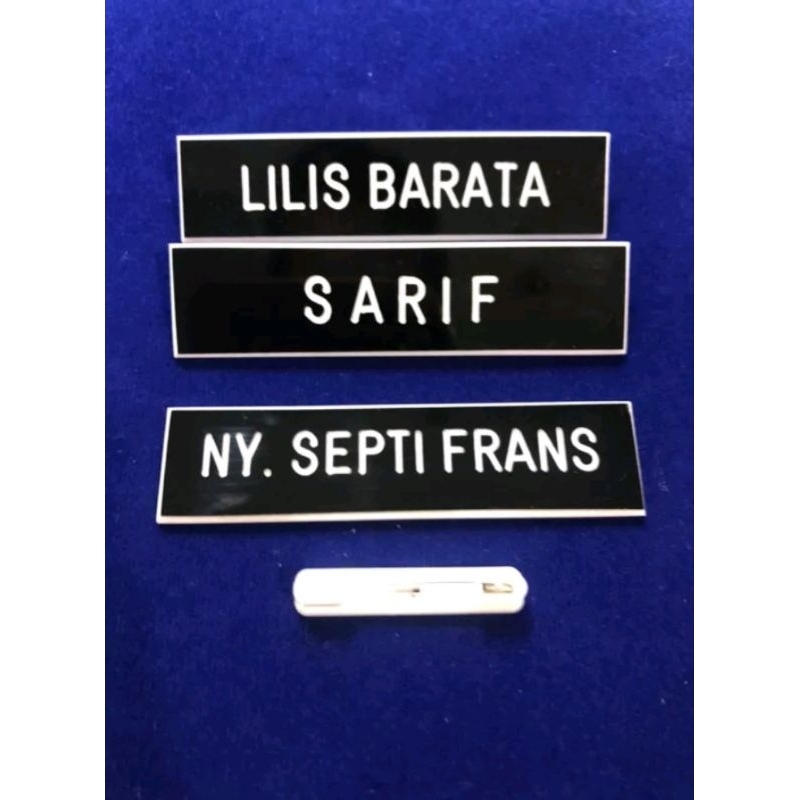

Papan nama dada/Nametag gravir -PENITI